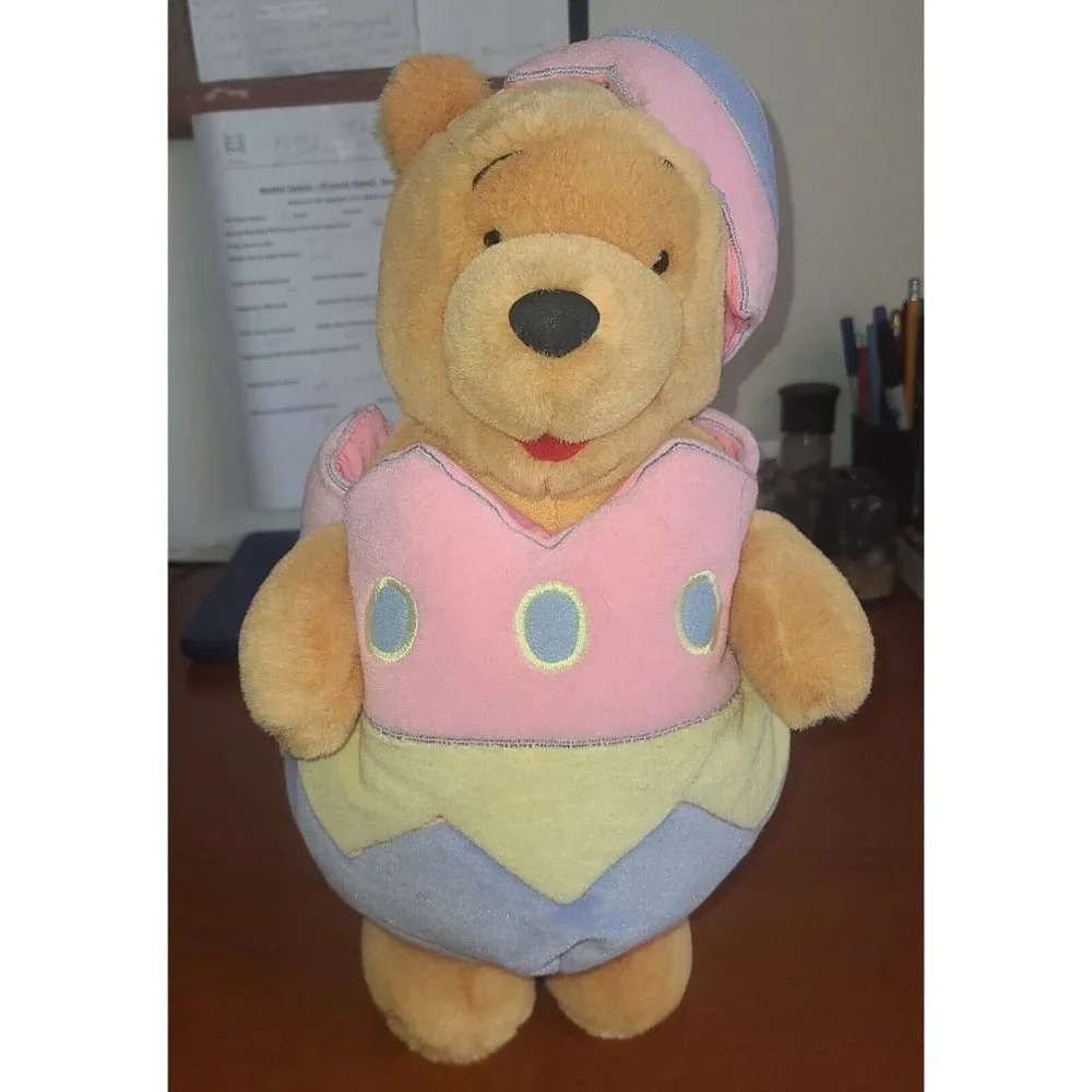 Vintage Rare Disney Winnie The Pooh Easter Egg Plush 14"
